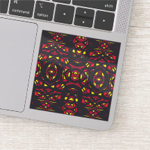 赤みを帯びたオレンジと黄色の抽象的なグアッシュアート
