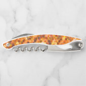 赤みを帯びたトーンのスローの点に六角形のモザイク ソムリエナイフ (裏面)