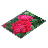 赤みを帯びたピンク色の牡丹 ノートブック (左側)