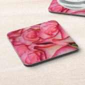 赤みを帯びた白いバラ コースター (左側)