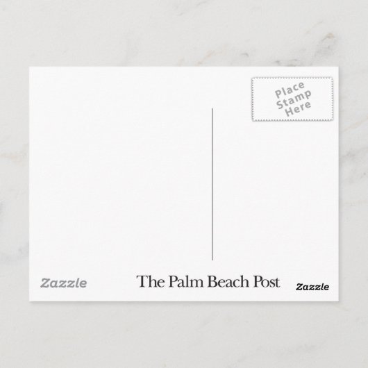 赤みを帯びた緑の葉書 ポストカード (裏面)