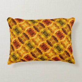 赤みを帯びた黄色の破片とシェイプの生成 アクセントクッション