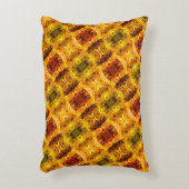 赤みを帯びた黄色の破片とシェイプの生成 アクセントクッション (正面(垂直))