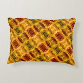 赤みを帯びた黄色の破片とシェイプの生成 アクセントクッション (裏面)