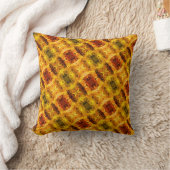 赤みを帯びた黄色の破片とシェイプの生成 クッション (ブランケット)