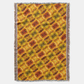 赤みを帯びた黄色の破片とシェイプの生成 スローブランケット (正面縦)