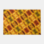 赤みを帯びた黄色の破片とシェイプの生成 ドアマット (正面)