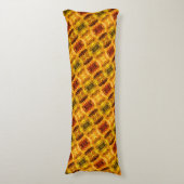 赤みを帯びた黄色の破片とシェイプの生成 ボディピロー (正面縦)