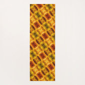 赤みを帯びた黄色の破片とシェイプの生成 ヨガマット (裏面)