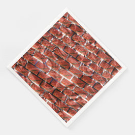 赤みを帯びた、グリッドまたはレンガ効果の泡メタリック