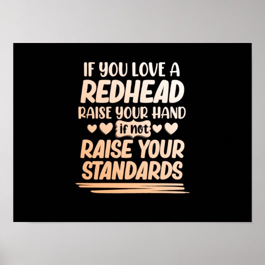 赤もし髪の可愛い女の子が大好き ポスター (正面)