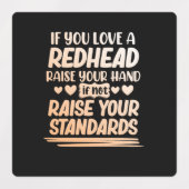 赤もし髪の可愛い女の子が大好き ラベル (デザイン2)