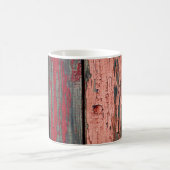 赤や大羅の古絵を描木柵の食感 コーヒーマグカップ (中央)