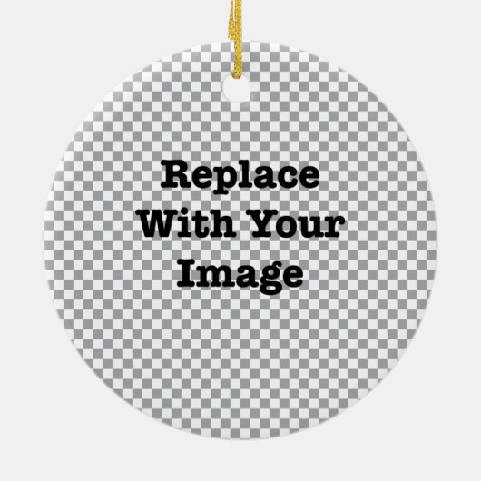 赤ゆっくり進られたトナカイのベビーの第1クリスマス セラミックオーナメント (裏面)