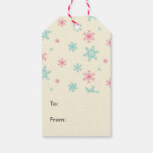 赤よくはしゃぐいクリスマスの弓の子猫 ギフトタグ (裏面)