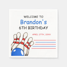 赤よくはしゃぐと青のボーリングをテーマにした第6誕生日