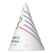 赤よくはしゃぐと青のボーリングをテーマにした第6誕生日 パーティーハット (右)