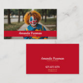 赤よくはしゃぐと黄色の子供の顔画家 名刺 (正面/裏面)