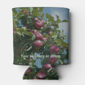 赤りんごが摘み取り準備パーソナライズされた済み 缶クーラー (裏面)