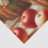 赤りんごのバスケットはまだ生絵画活のデコペ 薄葉紙 (詳細)