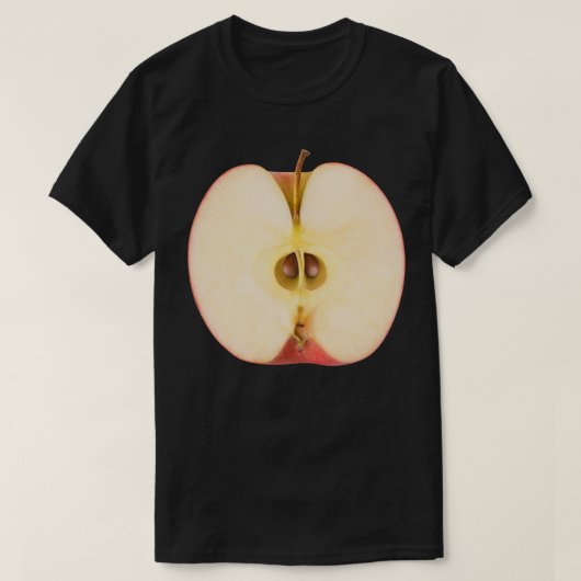 赤りんごの半分 Tシャツ (デザイン正面)
