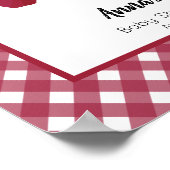 赤りんごの赤ちゃんシャワーへようこそ ポスター (角)