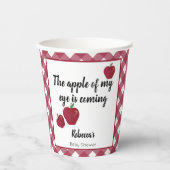 赤りんごの赤ちゃんシャワー 紙コップ (正面)