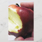 赤りんごを噛む 便箋 (正面)
