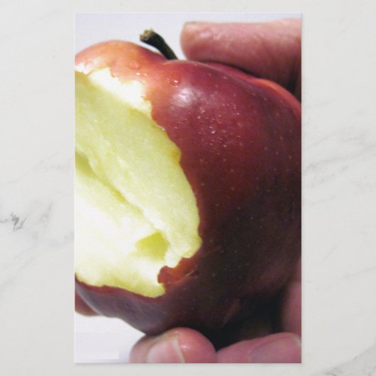 赤りんごを噛む 便箋 (正面)