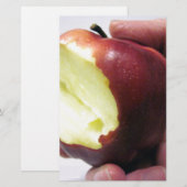 赤りんごを噛む 便箋 (正面/裏面)