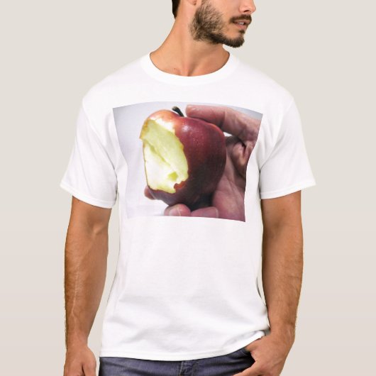 赤りんごを噛む Tシャツ (正面)