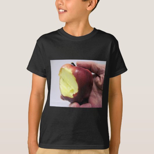赤りんごを噛む Tシャツ (正面)