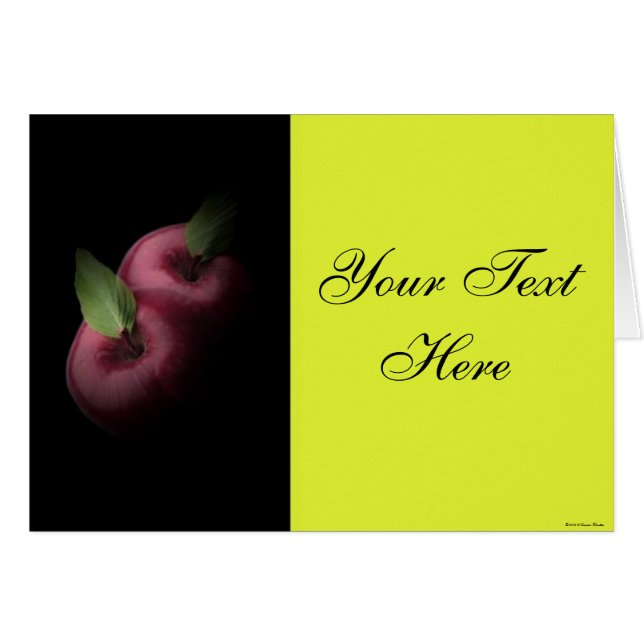 赤りんごカード (正面横)