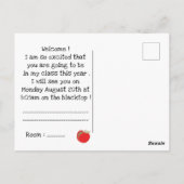 赤りんごバックトゥスクールポストカード付き黒板 ポストカード (裏面)