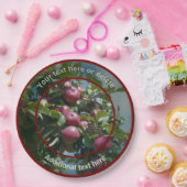 赤りんごパーティー狩りパーソナライズされた準備 ペーパープレート (パーティー)