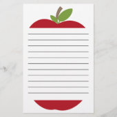 赤りんごライニング文房具 便箋 (正面)