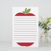 赤りんごライニング文房具 便箋 (スタンド正面)