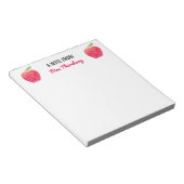 赤りんご先生 パーソナライズされた ノートパッド (アングル)