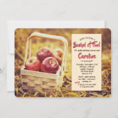 赤りんご入り招待状 招待状 (正面)