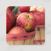 赤りんご入り スクエア名刺 (正面)