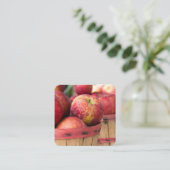 赤りんご入り スクエア名刺 (スタンド正面)