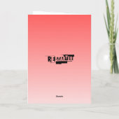 赤りんご折りグリーティング誕生日カード カード (裏面)