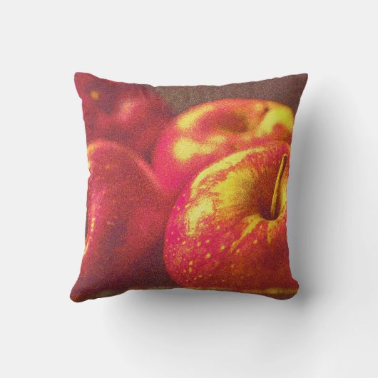 "赤りんご果実のスタック"かわいい写真。買今 クッション (裏面)
