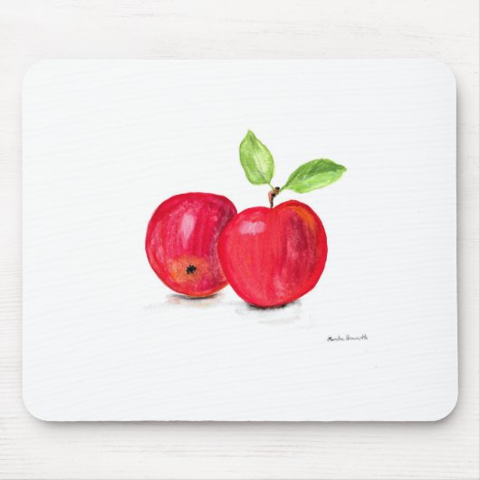 赤りんご果実水カラー先生ギフト マウスパッド (正面)