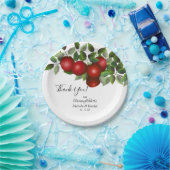 赤りんご果実 |ありがとうございます ペーパープレート (パーティー)