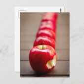 赤りんご果実 ポストカード (正面/裏面)