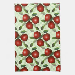 赤りんご果肉ギンガム キッチンタオル