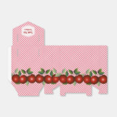 赤りんご果肉ギンガム フェイバーボックス (折り畳みなし)