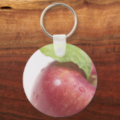 赤りんご緑葉 キーホルダー (正面)