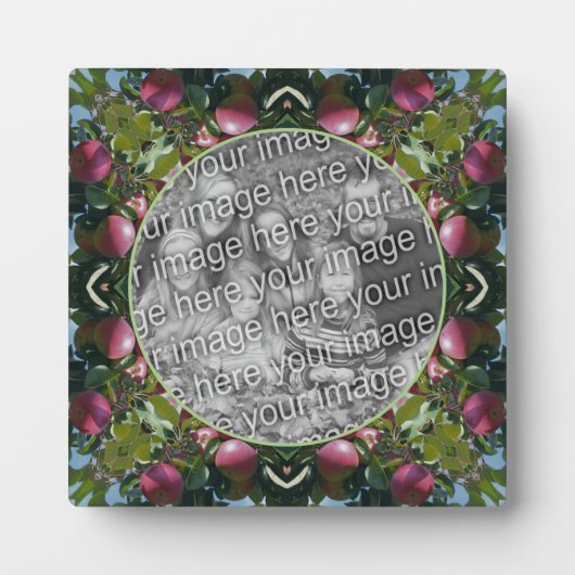 赤りんご自然アート自分の写真を追加 フォトプラーク (正面)